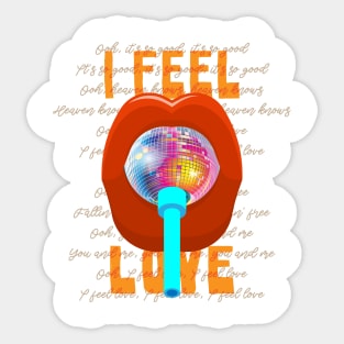 I Feel Disco Love Sticker